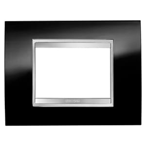 GEWISS - GEWGW16203TN PLACCA LUX 3P NERO TONER