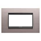 GEWISS - GEWGW16204WS PLACCA LUX 4M METAL. ALLUM. SPAZZ. LAVY