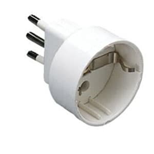 GEWISS - GEWGW28409 ADATTATORE SEM.2P+T 10A U.ITA/TED.BIANCO