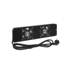 GEWISS - GEWGW38479 UNITA' DI VENTILAZIONE - ARMADI PAVIMENTO 19'' - 2 VENTOLE E TERMOSTATO - NERO