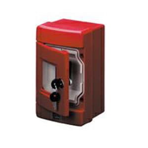 GEWISS - GEWGW42206 CENTR.PAR.ST.EMER.4M.GUIDA EN50022 ROSSO