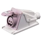 GEWISS - GEWGW62538 PRESA FISSA DA PARETE A 90° - IP44 - 2P 16A 20-25V 50-60HZ - VIOLA - S.R. - CABLAGGIO A VITE