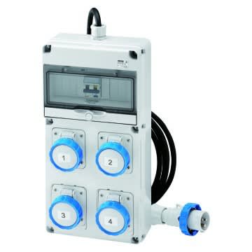 GEWISS - GEWGW68246N Q-DIN10 ASC IEC 3X2P 1X4P16A MOBILE