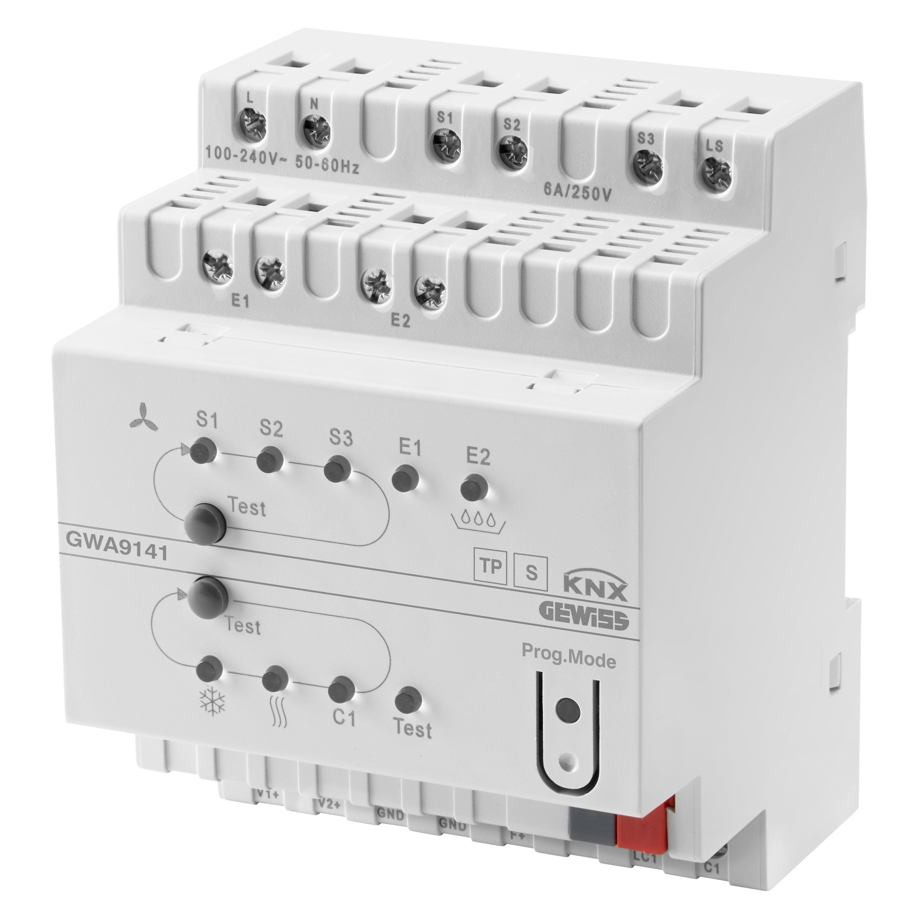 GEWISS - GEWGWA9141 ATTUATORE FAN COIL KNX 0-10V - GUIDA DIN