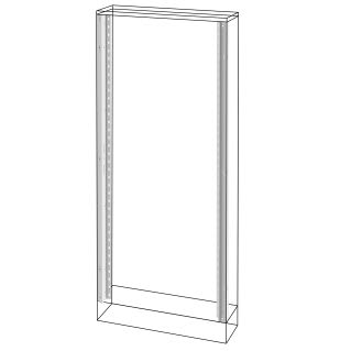 GEWISS - GEWGWD3049 COPPIA DI MONTANTI ANTERIORI - QUADRI DA PAVIMENTO - QDX 630 L - 2000MM