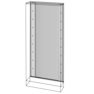 GEWISS - GEWGWD3063 TELAIO POSTERIORE - QUADRO DA PAVIMENTO - QDX 630 L - 850X1800MM