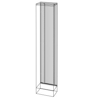 GEWISS - GEWGWD3066 TELAIO POSTERIORE - PER VANO ESTERNO - QDX 630 L - 400X1800MM