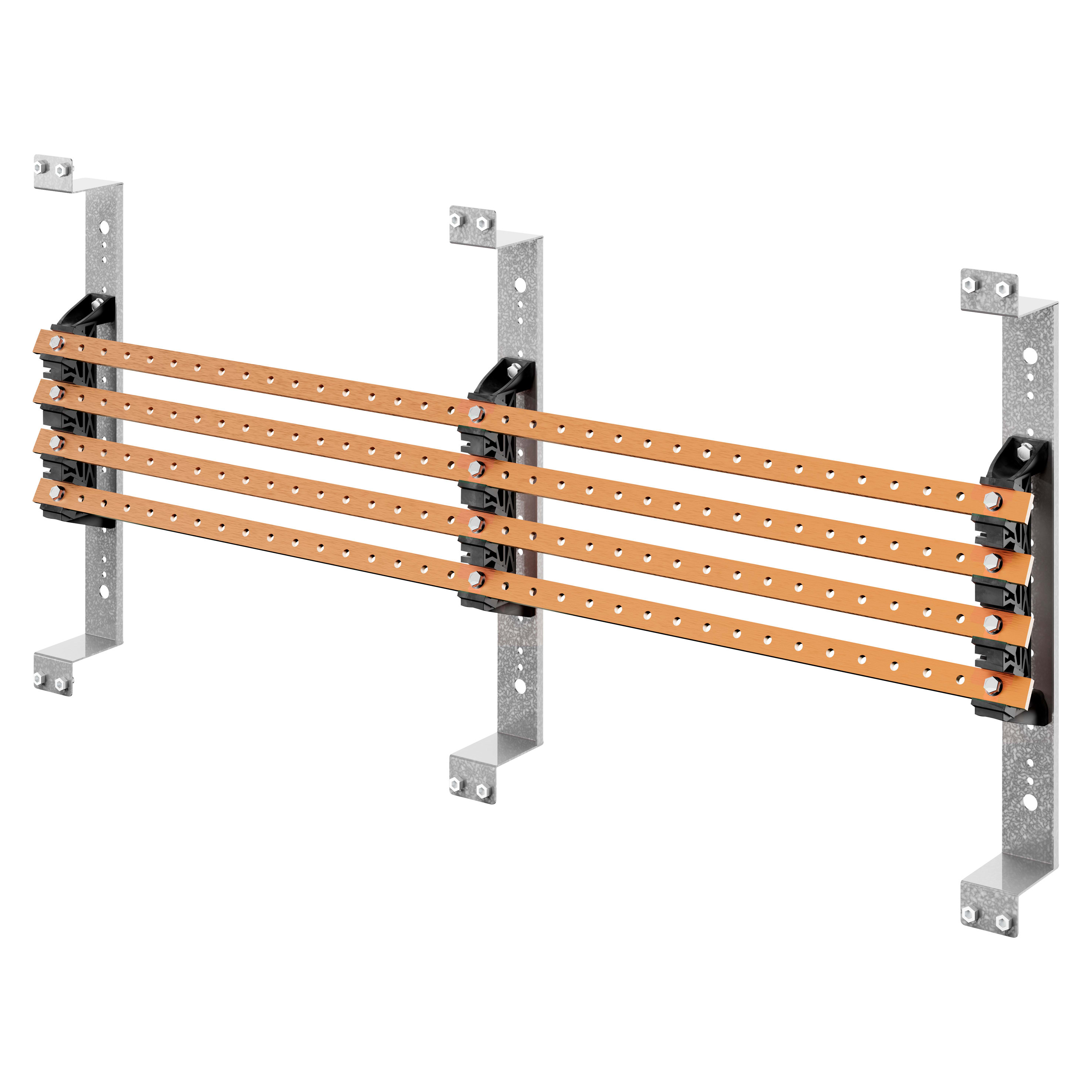 GEWISS - GEWGWD3721 COPPIA DI PORTABARRE - PER BARRE PIATTE 20x5-30x5 - 250-400A - STRUTTURA B=600 - PER QDX 630H-1600H