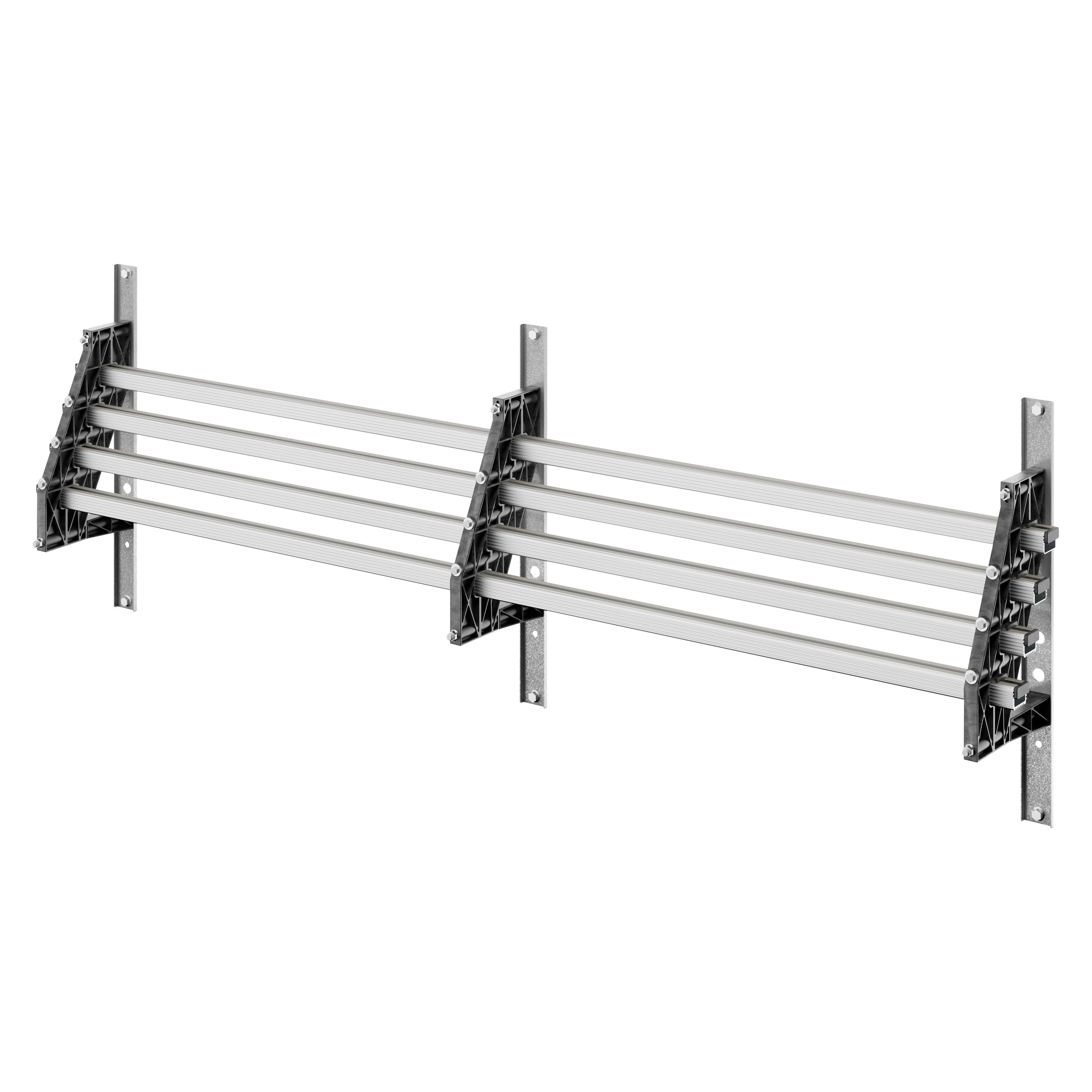 GEWISS - GEWGWD3759 COPPIA DI PORTABARRE - PER BARRE SAGOMATE IN ALLUMINIO - 630-800A - PER STRUTTURA P=600 - VANO AFFIANCATO/ESTERNO - PER QDX 1600H
