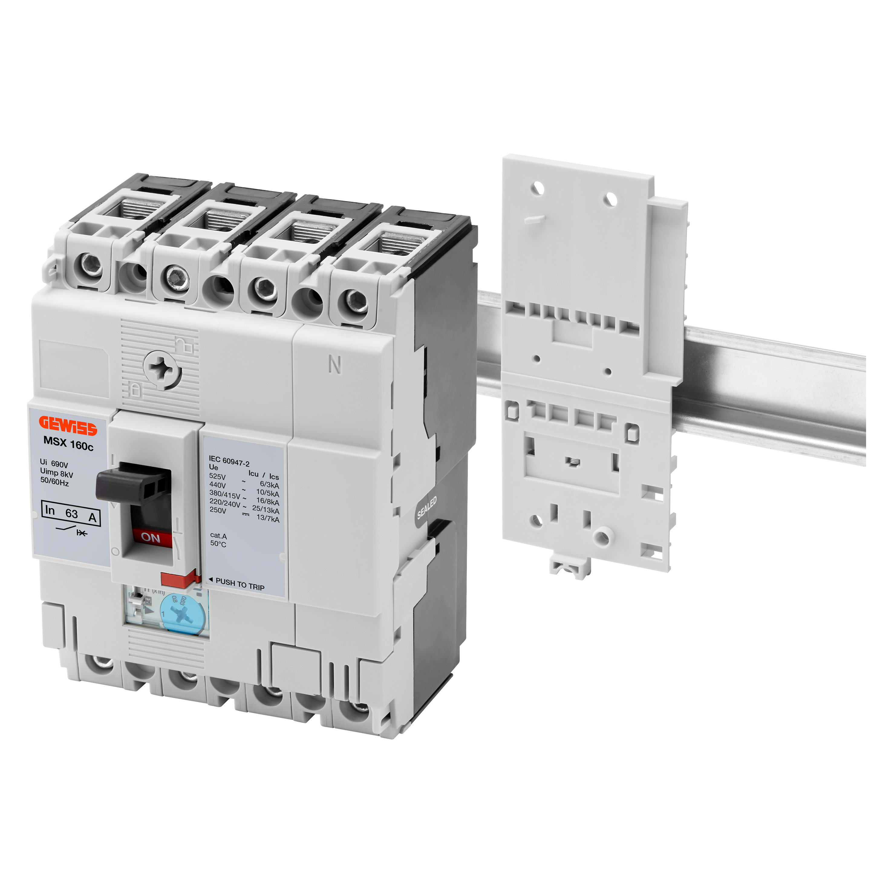 GEWISS - GEWGWD8875 STAFFA FISSAGGIO GUIDA DIN MSX/M160C