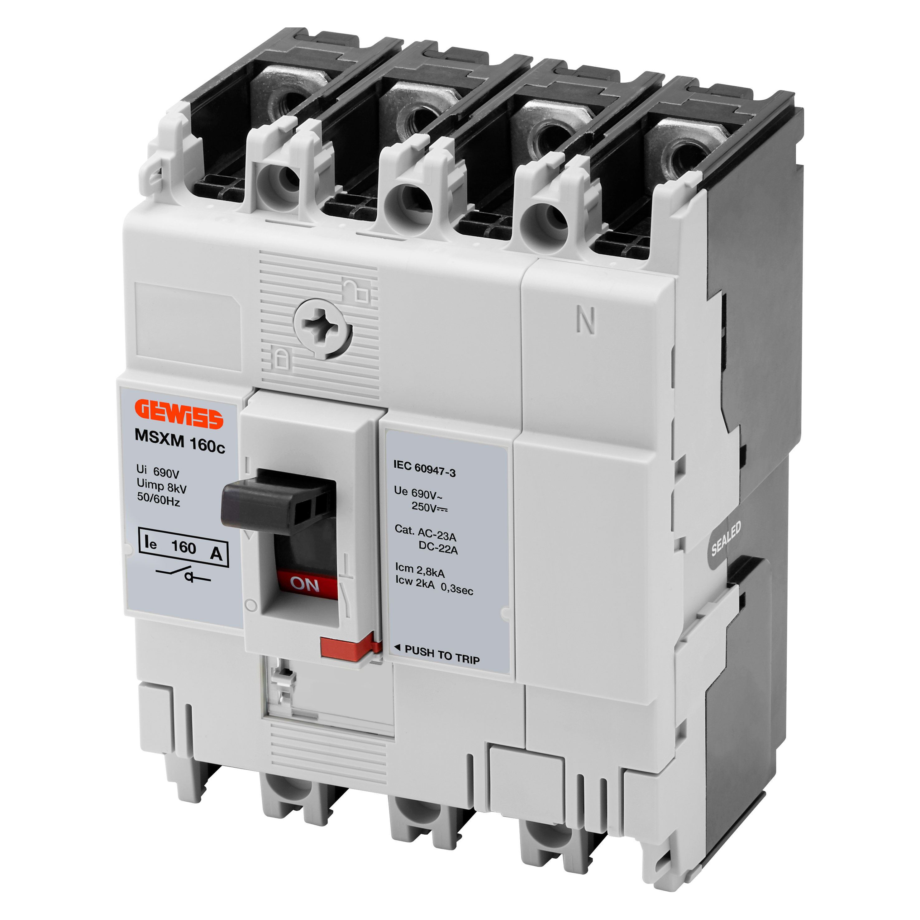 GEWISS - GEWGWD9442 MSXM 160C 4P 160A TERM.FC