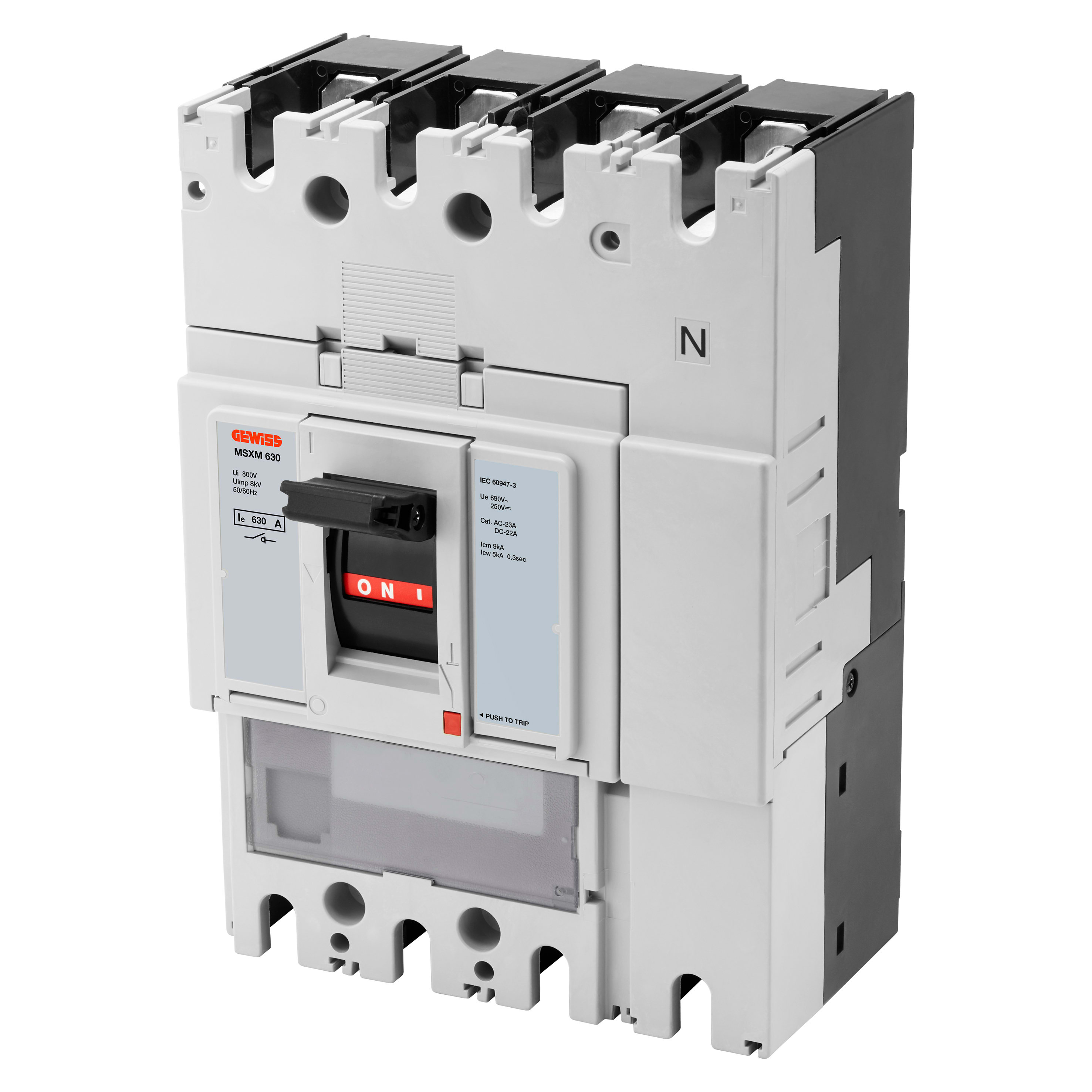 GEWISS - GEWGWD9448 MSXM 630 4P 630A TERM.FC