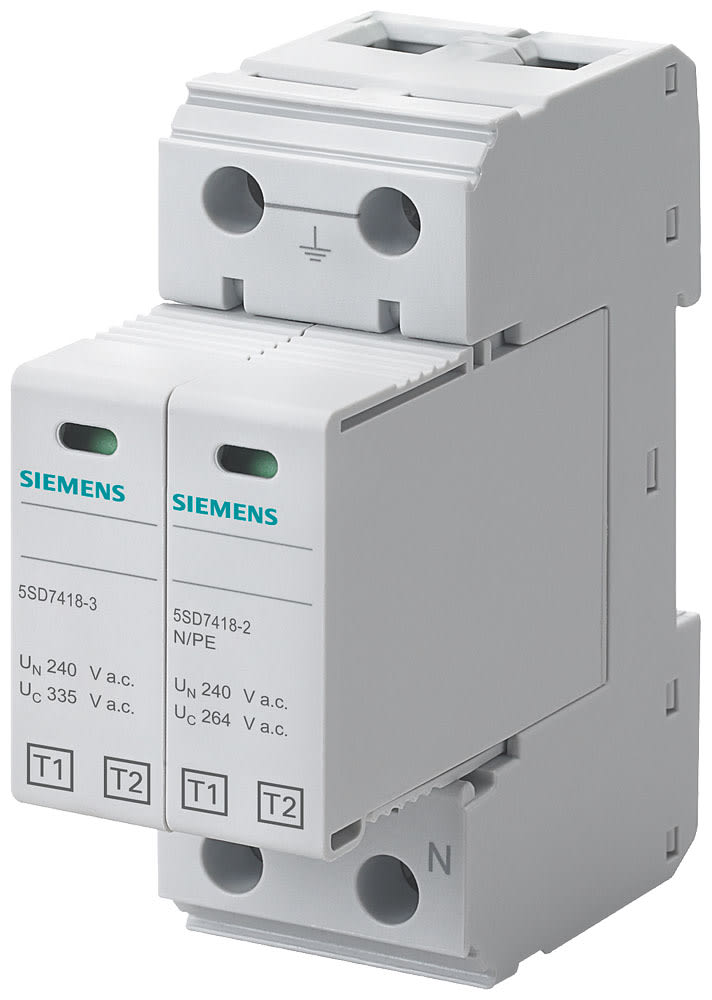 SIEMENS - SIE5SD74122 SCARIC. T1/T2 2P TN-S/TT 50KA 2UM