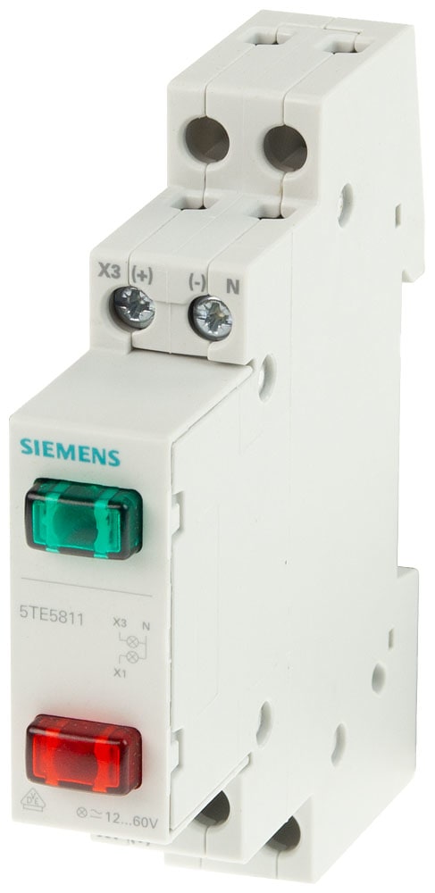 SIEMENS - SIE5TE5811 LAMP.SEGN.2 SPIE ROSSO-VERDE 12-60VCA/CC