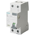 SIEMENS - SIE5SV36123 Interruttore differenziale, a 2 poli, tipo F, con breve ritardo, In: 25 A, 300 mA