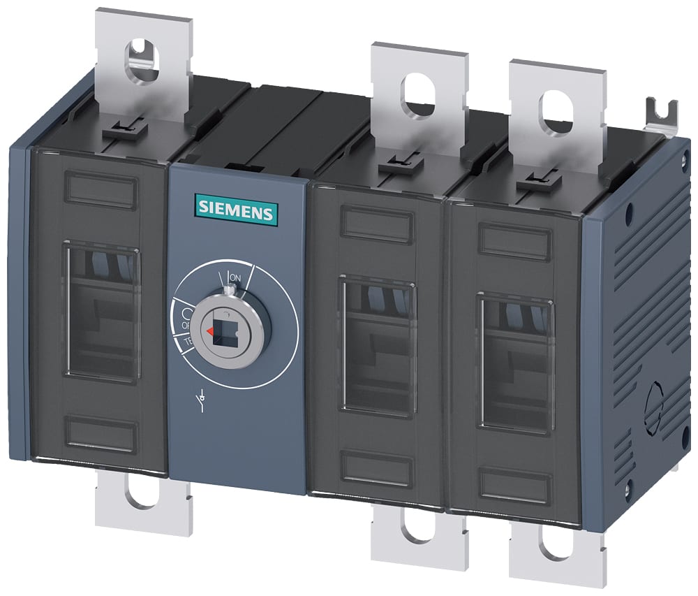 SIEMENS - SIE3KD40300PE200 Sezionatore sottocarico 315 A grand. costr. 3, a 3 poli, comando frontale centrale, apparecchio di base