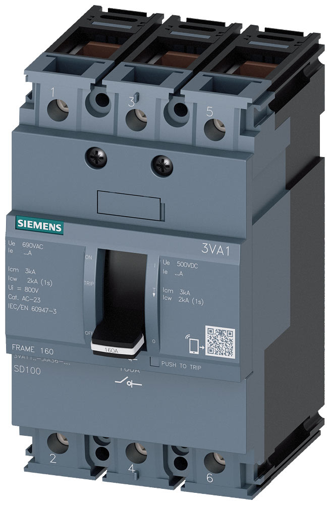 SIEMENS - SIE3VA11101AA360AA0 SEZ. AUT. 3VA 100A 3P B/T