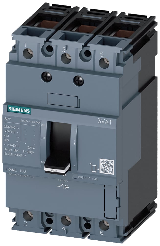 SIEMENS - SIE3VA10963ED360AA0 INT.AUT.3VA 16A 3P 25KA TM FTFM B/T
