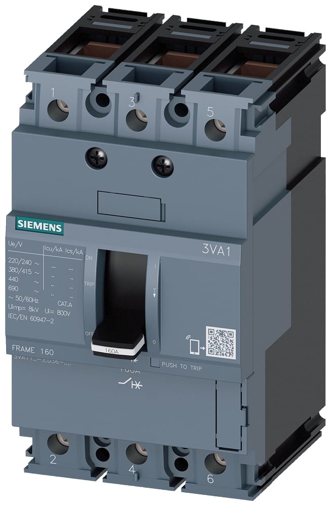 SIEMENS - SIE3VA11404ED360AA0 INT.AUT.3VA 40A 3P 36KA TM FTFM B/T