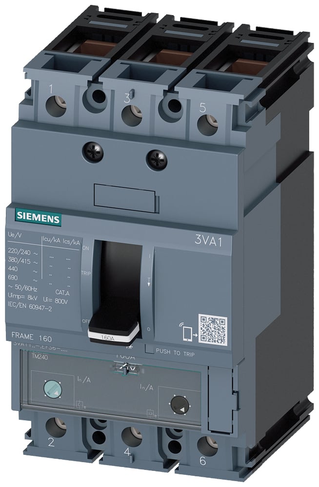 SIEMENS - SIE3VA11803EF360AA0 INT.AUT.3VA 80A 3P 25KA TM ATAM B/T