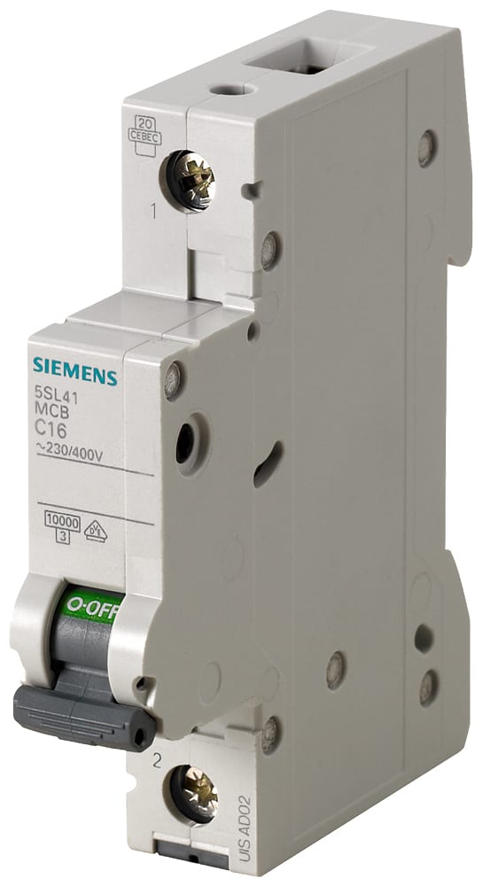 SIEMENS - SIE5SL41027 Interruttore magnetotermico 230/400 V 10 kA, a 1 polo, C, 2 A