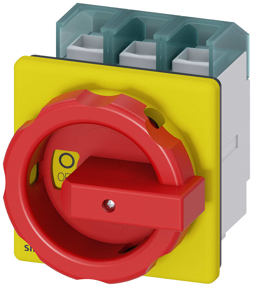 SIEMENS - SIE3LD27040TK53 SENTRON, sezionatore sottocarico 3LD, interruttore di OFF di emergenza, a 3 poli, Iu: 100 A