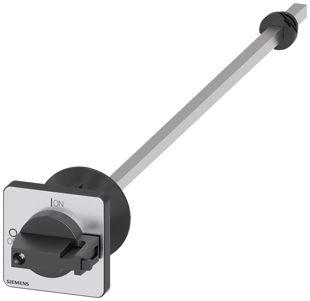 SIEMENS - SIE3LD93434CA Comando rotativo bloccoporta, nero 48x48 mm, fissaggio frontale