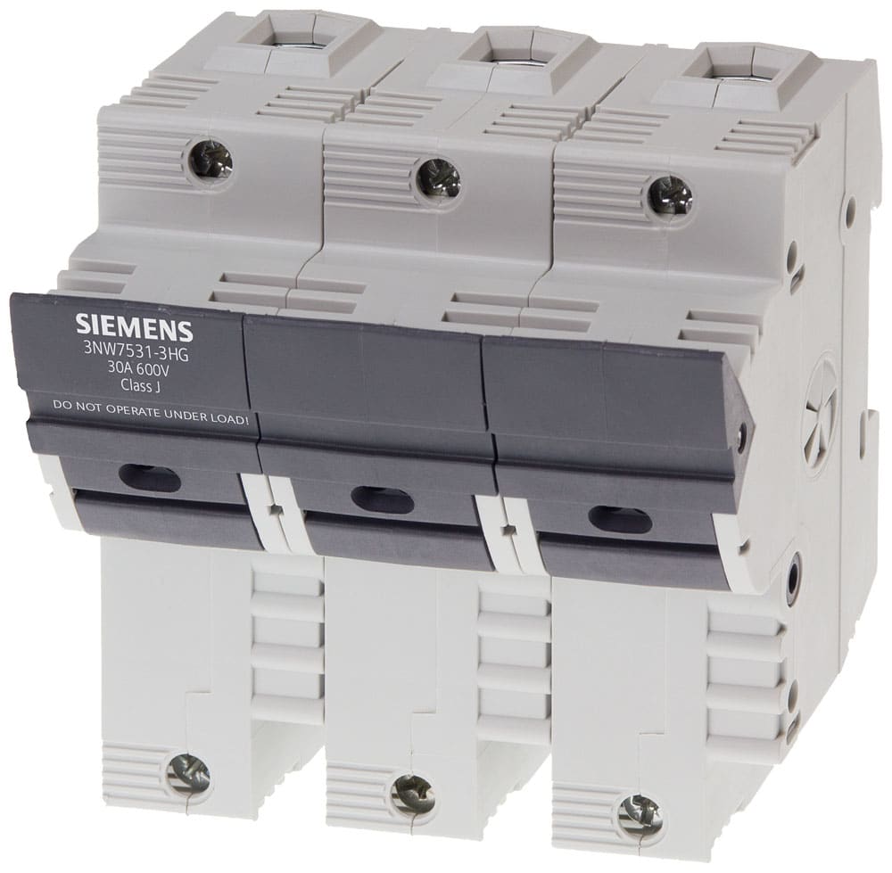 SIEMENS - SIE3NW75313HG SENTRON, portafusibili, Class J, a 3 poli, In: 30 A, Un AC: 600 V