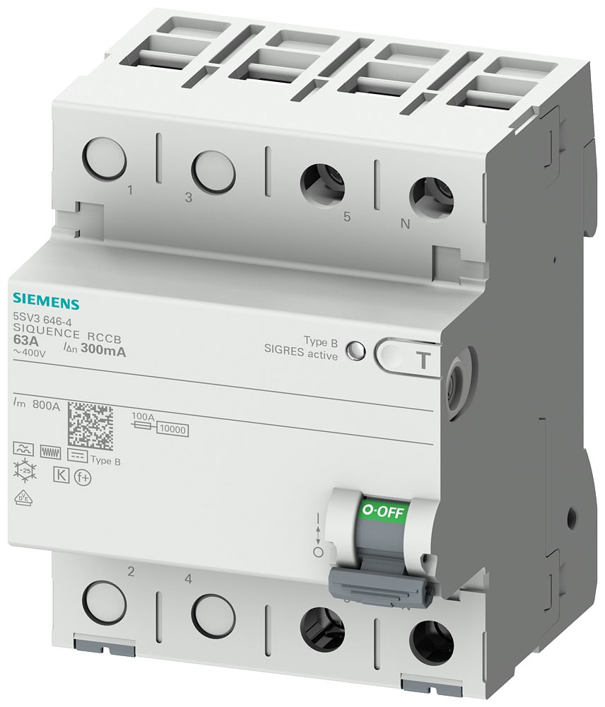 SIEMENS - SIE5SV36244 DIFF 2P 40A 300MA TIPO B 4UM
