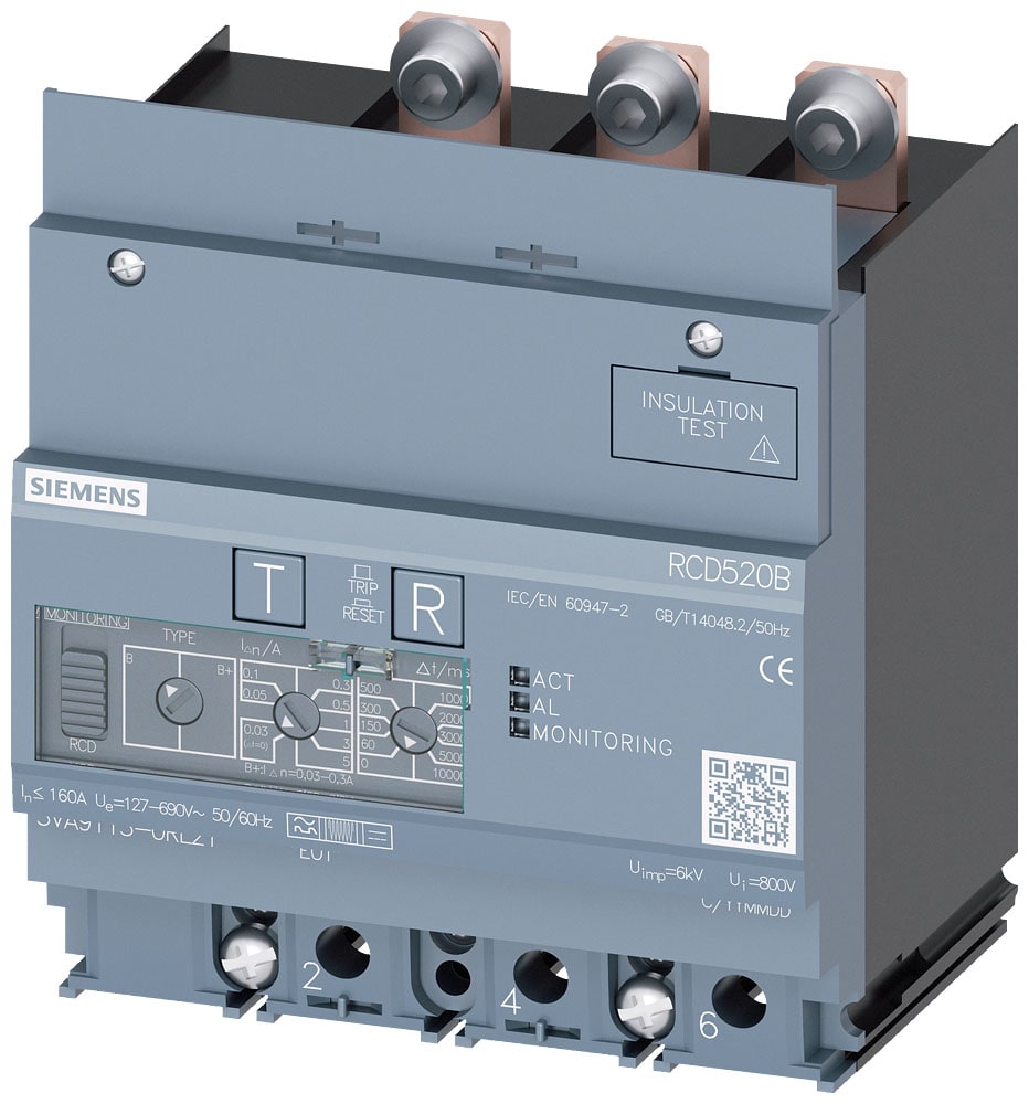 SIEMENS - SIE3VA91130RL21 MODULO RCD520B X 3VA11 3P I=160A U=480V