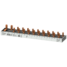 SIEMENS - SIE5ST37840 Sbarra di collegamento a punte 10mm², bifase, 1x (1 fase+N) + 10x (1 fase+N), 215mm sezionabile