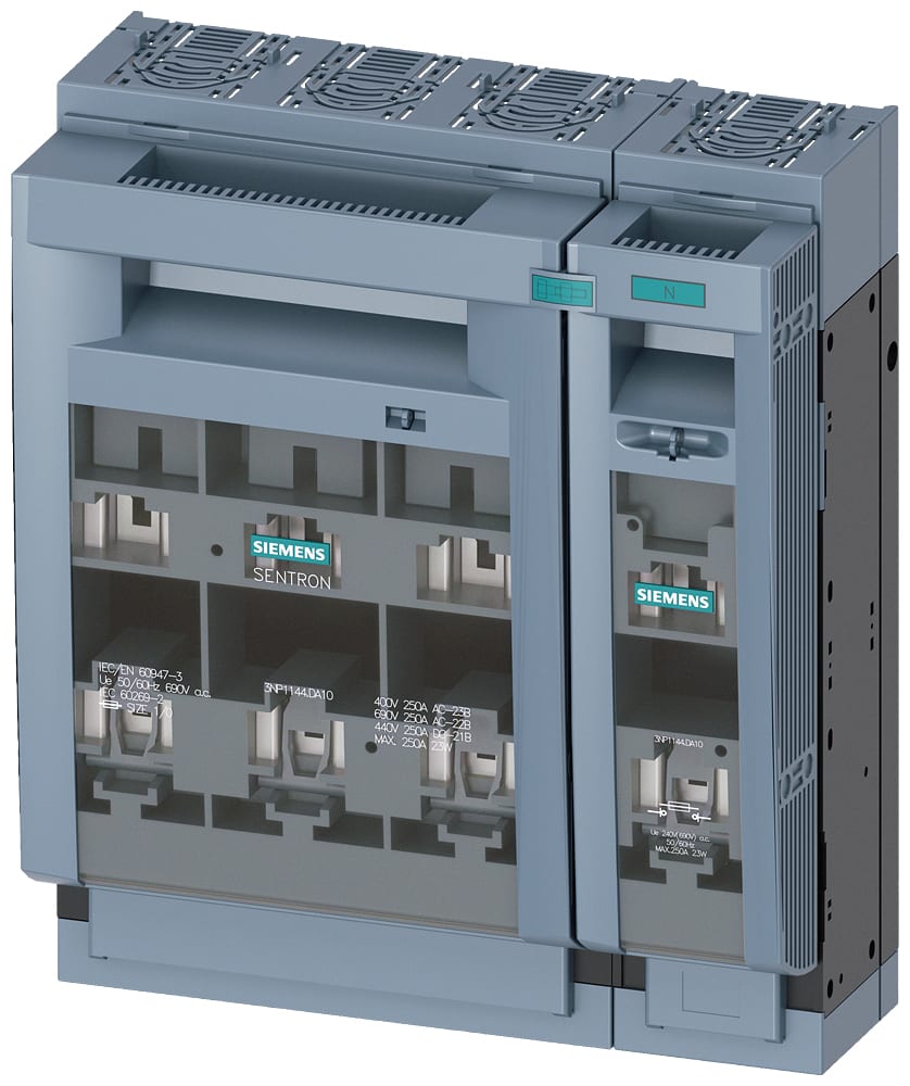 SIEMENS - SIE3NP11441DA10 SEZ.FUS.NH1 4P 250A FIX PIAST.IN.70 SBAR