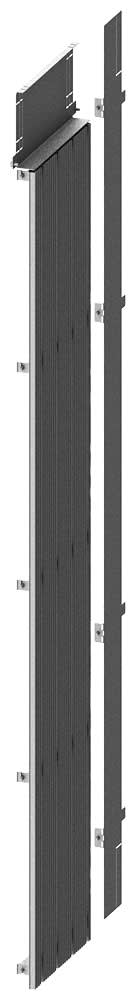 SIEMENS - SIE8PQ40000BA07 Segregazione sbarra collettrice verticale con sbarra collettrice principale, sbarra collettrice principale anteriore P: 600mm