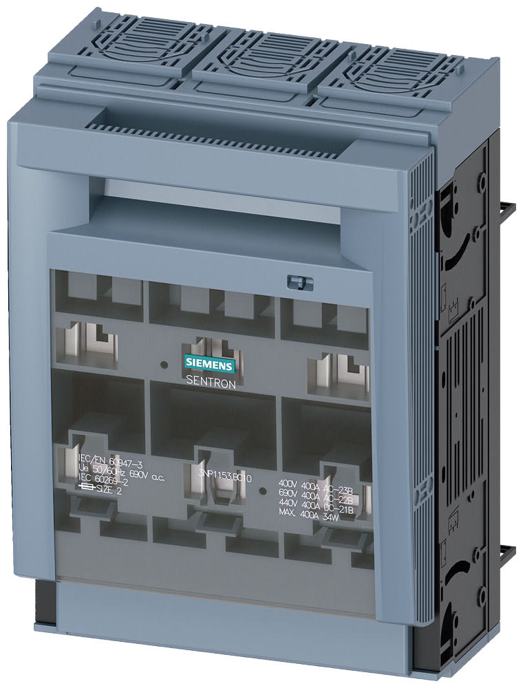 SIEMENS - SIE3NP11531BC10 SEZ.FUS.NH2 400A 60MM INC.32/70MM AL.SB.