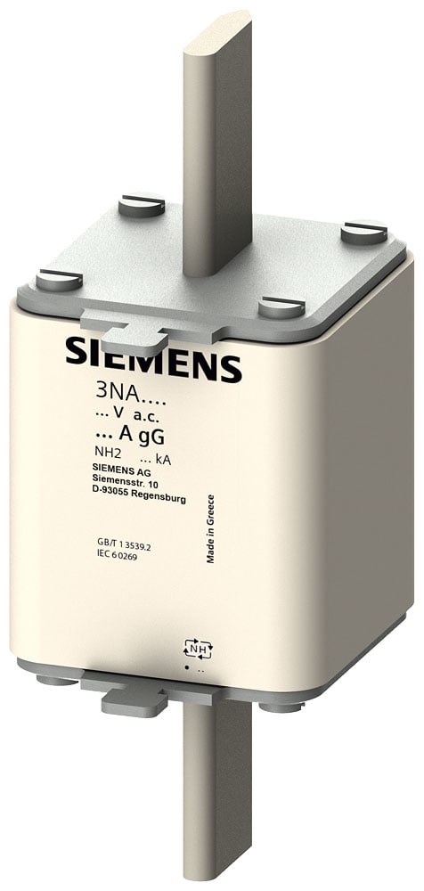 SIEMENS - SIE3NA3250 Cartuccia fusibile NH, NH2, In: 300 A, gG, Un AC: 500 V, Un DC: 440 V