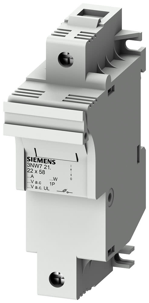 SIEMENS - SIE3NW7212 SENTRON, portafusibili, 22 x 58 mm, a 1 polo, In: 100 A, Un AC: 690 V