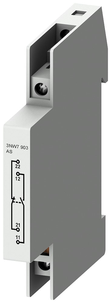 SIEMENS - SIE3NW7903 Blocchetto di contatti ausiliari 1CO per portafusibili cilindrici grand. 10 x 38 mm/8 x 32 mm.