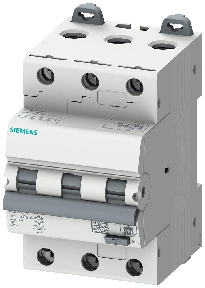 SIEMENS - SIE5SU13367FP10 MTD COMP. 6KA 3P C10 TIPO A 30MA 3UM