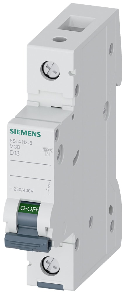 SIEMENS - SIE5SL41138 Interruttore magnetotermico 230/400 V 10 kA, a 1 polo, D, 13 A