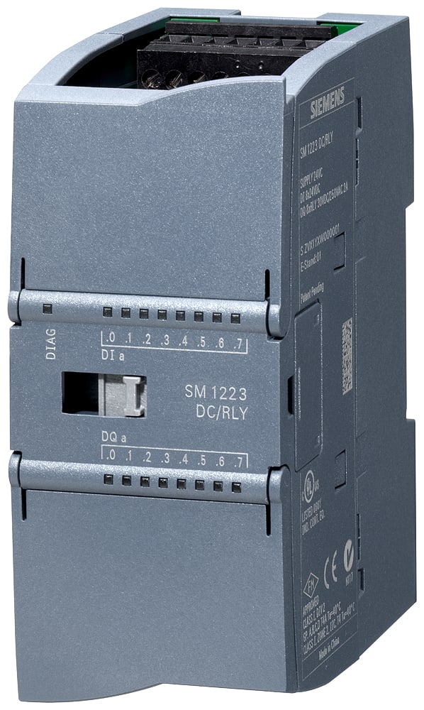 SIEMENS - SIE6AG12231QH322XB0 SIPLUS S7-1200 SM 1223, DI 8x120/230 VAC, DQ 8x relè -40 ... +70 °C con Conformal Coating based on 6ES7223-1QH32-0XB0