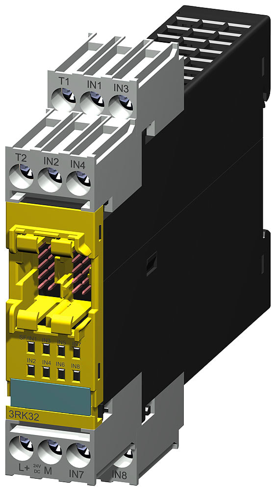 SIEMENS - SIE3RK32111AA10 Modulo di ampliamento 3RK32 per sistema di sicurezza modulare 3RK3, 4/8F-DI, DC 24 V