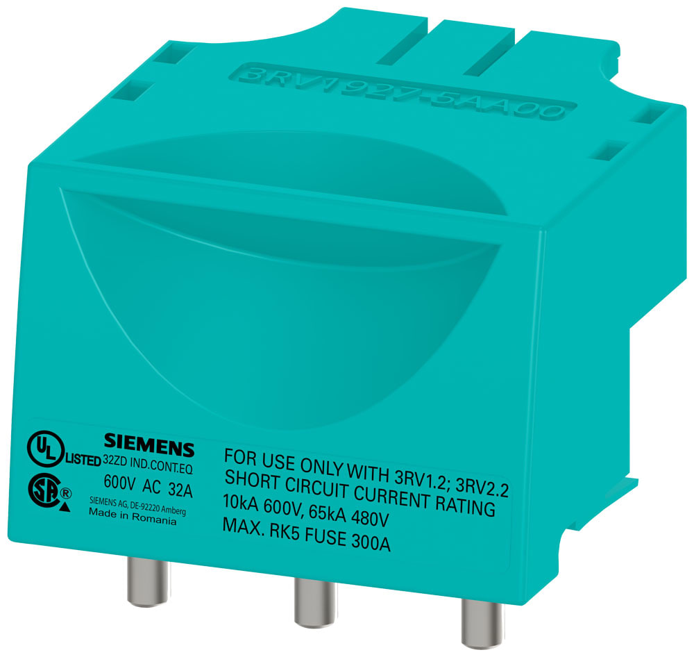 SIEMENS - SIE3RV19275A Connettore di collegamento per interruttore automatico di grandezza costruttiva S0, morsetti a vite, 10 pezzi