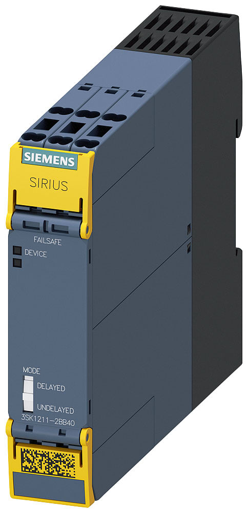 SIEMENS - SIE3SK12112BB40 Dispositivo di sicurezza SIRIUS, modulo di ampliamento uscite 4RO con circuiti di abilitazione a relè