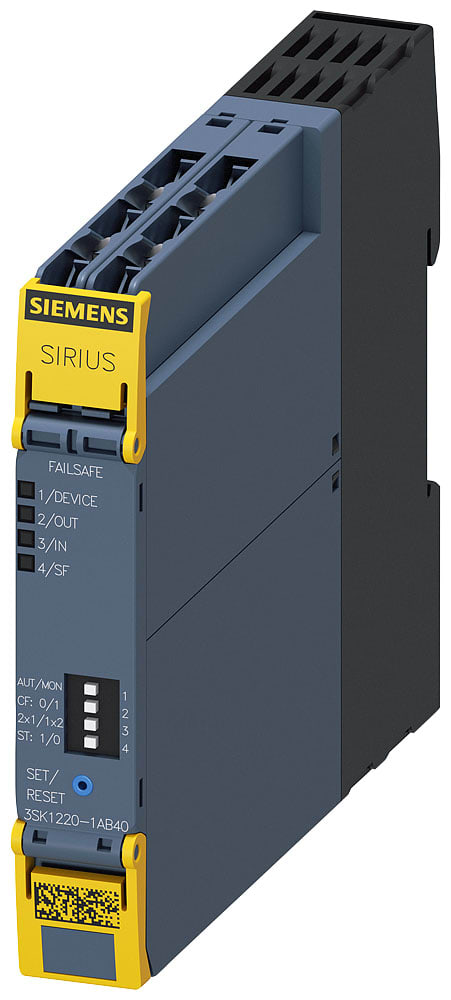 SIEMENS - SIE3SK12201AB40 Dispositivo di sicurezza SIRIUS, modulo di ampliamento ingressi Advanced per