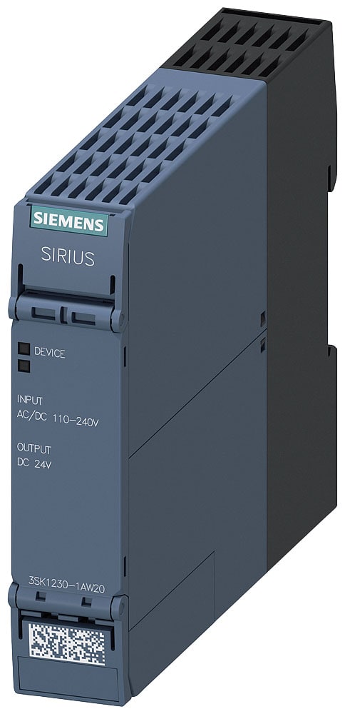 SIEMENS - SIE3SK12301AW20 Alimentatore per dispositivo di sicurezza per 3SK1 serie Advanced, US=AC 115 ... 230 V