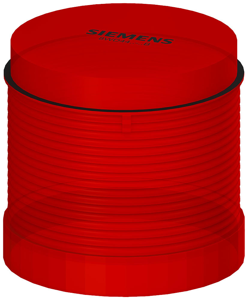 SIEMENS - SIE8WD44205AB Elemento luce fissa, con LED integrato, rosso, AC/DC 24 V, diametro 70 mm