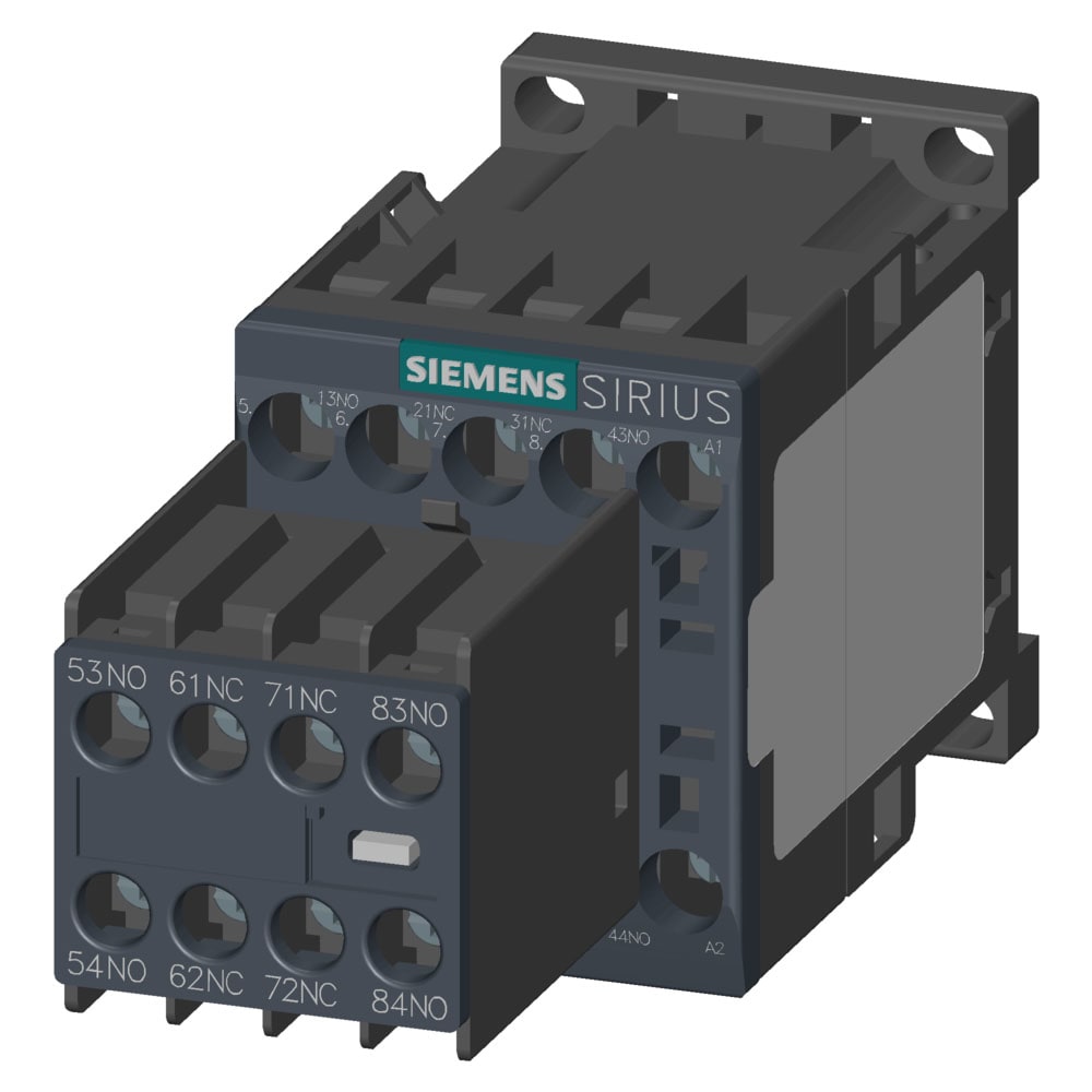 SIEMENS - SIE3RH23441AP000KA0 Contattore ausiliario, 4NO+4NC, AC 230 V, 50/60 Hz, S00, morsetti a vite