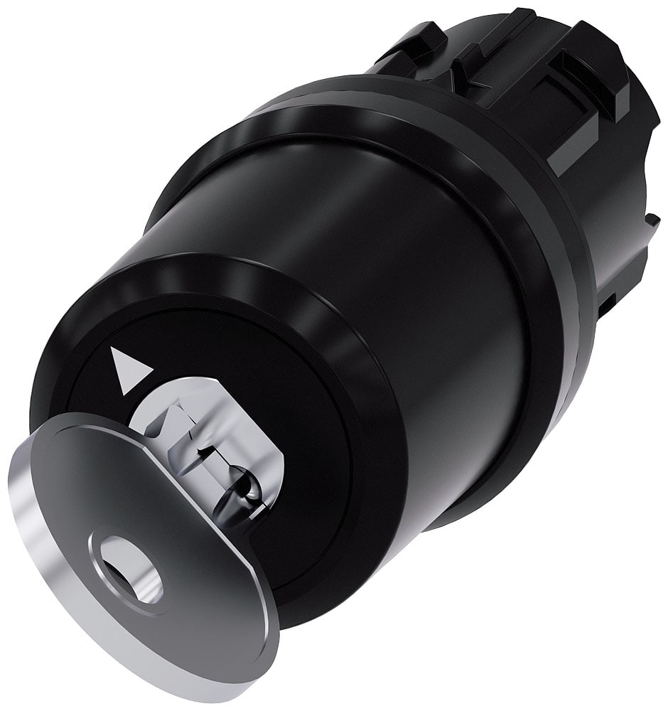 SIEMENS - SIE3SU10005HF010AA0 Selettore a chiave Siemens, C, 22 mm, rotondo, in plastica, estrazione chiave O