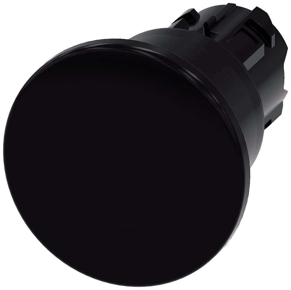 SIEMENS - SIE3SU10001BA100AA0 PULS. FUNGO NERO SBLOCCO TRAZIONE 40MM
