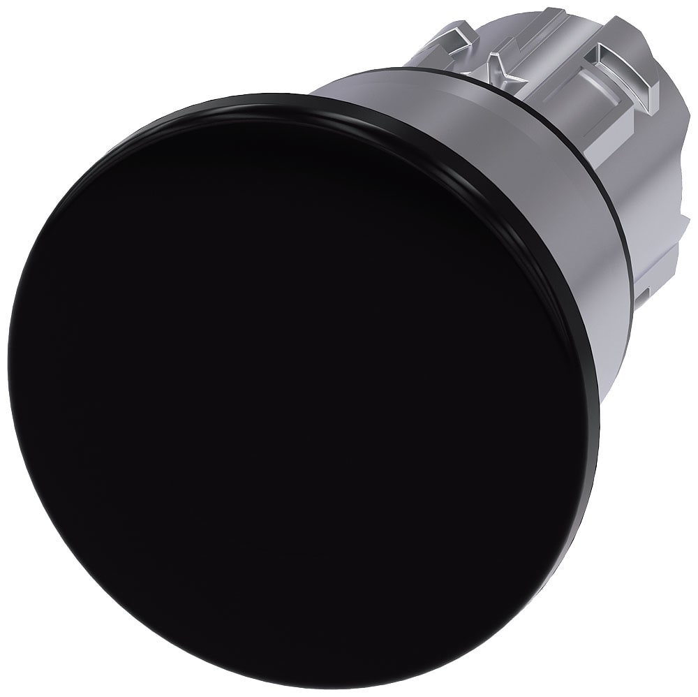 SIEMENS - SIE3SU10501BA100AA0 PULS. FUNGO NERO SBLOCCO TRAZIONE 40MM